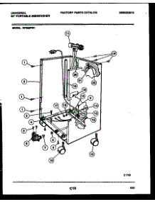 07 - Cabinet Parts parts for Frigidaire Dishwasher DP400PD1 from AppliancePartsPros.com