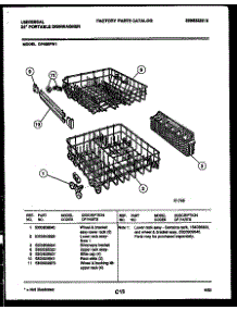 09 - Racks And Trays parts for Frigidaire Dishwasher DP400PD1 from AppliancePartsPros.com