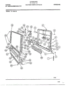 24" Built-In Dishwasher Page 3 parts for Tappan Dishwasher 61-1042-10 from AppliancePartsPros.com