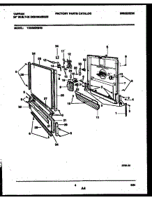 04 - Door Parts parts for Frigidaire Dishwasher TDB652RBR0 from AppliancePartsPros.com