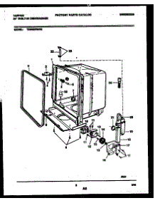 05 - Tub And Frame Parts parts for Frigidaire Dishwasher TDB652RBR0 from AppliancePartsPros.com