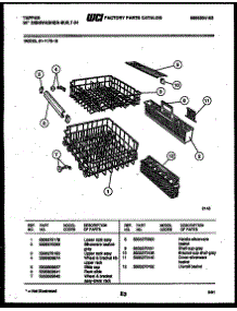 08 - Racks And Trays parts for Frigidaire Dishwasher 61-1170-10-00 from AppliancePartsPros.com