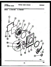 03 - Door Parts parts for Frigidaire Dryer 47-2151-00-01 from AppliancePartsPros.com