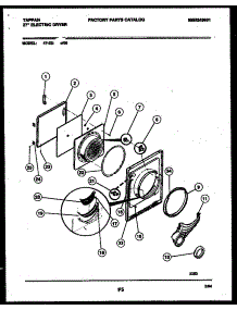 03 - Door Parts parts for Frigidaire Dryer 47-2251-00-05 from AppliancePartsPros.com
