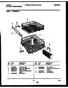 08 - Racks And Trays parts for Frigidaire Dishwasher TDB652RBR0 from AppliancePartsPros.com