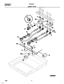 03 - Burner Parts parts for Frigidaire Cooktop TGC8X3XCCA from AppliancePartsPros.com