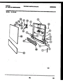 04 - Door Parts parts for Frigidaire Dishwasher 61-1014-10-00 from AppliancePartsPros.com