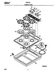 02 - Cooktop Parts parts for Frigidaire Cooktop TGC8X3XCD3 from AppliancePartsPros.com