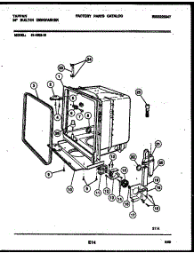 05 - Tub And Frame Parts parts for Frigidaire Dishwasher 61-1092-10-00 from AppliancePartsPros.com
