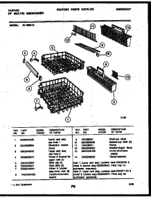 08 - Racks And Trays parts for Frigidaire Dishwasher 61-1092-10-00 from AppliancePartsPros.com