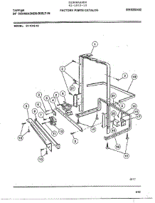 24" Built-In Dishwasher Page 9 parts for Tappan Dishwasher 61-1042-10 from AppliancePartsPros.com