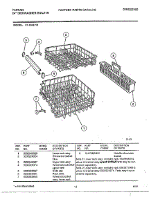 24" Built-In Dishwasher Page 11 parts for Tappan Dishwasher 61-1042-10 from AppliancePartsPros.com