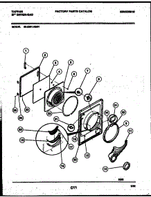 03 - Door Parts parts for Frigidaire Dryer 49-2351-00-01 from AppliancePartsPros.com