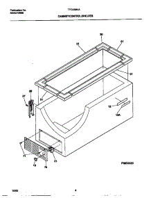 03 - Cabinet / Control / Shelves parts for Frigidaire Freezer TFC05M0AW2 from AppliancePartsPros.com