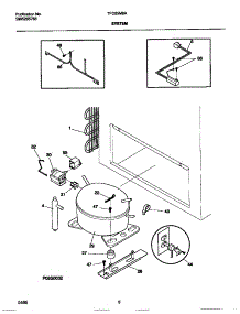 04 - System parts for Frigidaire Freezer TFC25M6AW3 from AppliancePartsPros.com