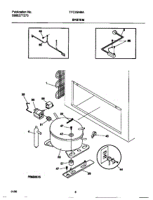 04 - System parts for Frigidaire Freezer TFC25M6AW4 from AppliancePartsPros.com