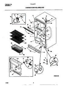 03 - Cabinet / Controls / Shelves parts for Frigidaire Freezer TFU14F7EW1 from AppliancePartsPros.com