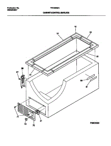 03 - Cabinet, Control, Shelves parts for Frigidaire Freezer TFC05M0AW1 from AppliancePartsPros.com