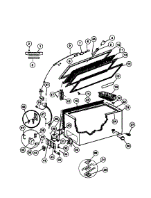 02 - Door, Cabinet, Unit parts for Frigidaire Freezer TFC15M6AW2 from AppliancePartsPros.com