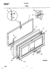 02 - Door parts for Frigidaire Freezer TFC15M6AW4 from AppliancePartsPros.com