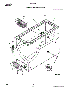 03 - Cabinet / Control / Shelves parts for Frigidaire Freezer TFC15M6AW4 from AppliancePartsPros.com