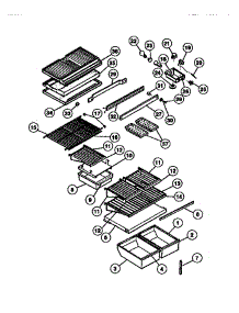 04 - Shelves And Supports parts for Frigidaire Refrigerator TSK206EN1T from AppliancePartsPros.com
