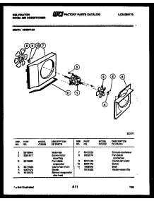 04 - Air Handling Parts parts for Frigidaire Air Conditioner M208F1EA from AppliancePartsPros.com