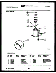05 - Compressor parts for Frigidaire Air Conditioner M208F1EA from AppliancePartsPros.com