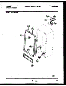 03 - Cabinet Parts parts for Frigidaire Freezer TFU12M0AW0 from AppliancePartsPros.com