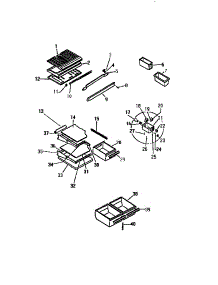 04 - Shelves, Controls, Divider, Mullion parts for Frigidaire Refrigerator TUK210AN5D from AppliancePartsPros.com