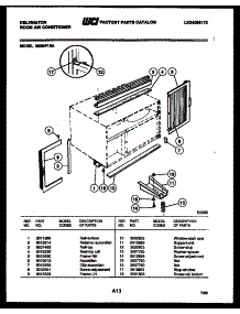 06 - Cabinet And Installation Parts parts for Frigidaire Air Conditioner M208F1EA from AppliancePartsPros.com
