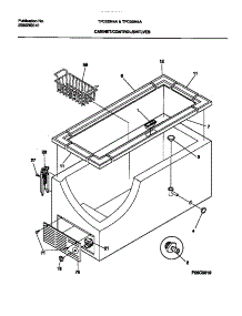 03 - Cabinet, Control, Shelves parts for Frigidaire Freezer TFC05M4AW1 from AppliancePartsPros.com