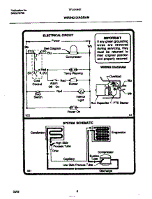 05 - Wiring Diagram parts for Frigidaire Freezer TFU21M5EW0 from AppliancePartsPros.com