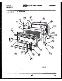 03 - Door Parts parts for Frigidaire Microwave 56-2990-10-01 from AppliancePartsPros.com