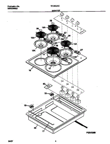 03 - Maintop parts for Frigidaire Cooktop TEC8X2XCD3 from AppliancePartsPros.com
