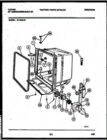 05 - Tub And Frame Parts parts for Frigidaire Dishwasher 61-1042-10-00 from AppliancePartsPros.com