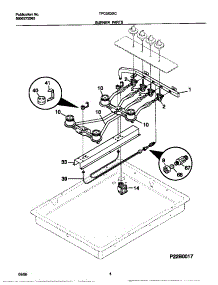03 - Burner Parts parts for Frigidaire Cooktop TPC3X3XCDA from AppliancePartsPros.com