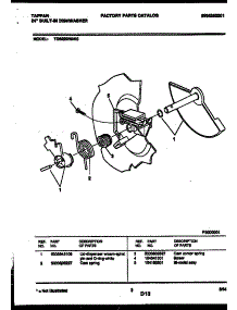 03 - Cam parts for Frigidaire Dishwasher TDB222RBR0 from AppliancePartsPros.com