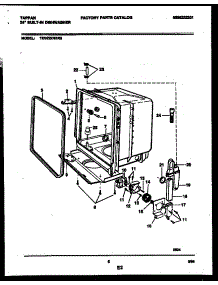 05 - Tub And Frame Parts parts for Frigidaire Dishwasher TDB222RBR0 from AppliancePartsPros.com