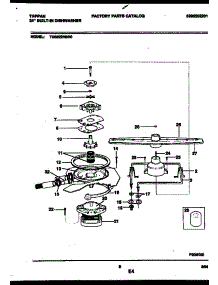 06 - Motor Pump Parts parts for Frigidaire Dishwasher TDB222RBR0 from AppliancePartsPros.com
