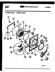 03 - Door Parts parts for Frigidaire Dryer 49-2848-23-01 from AppliancePartsPros.com