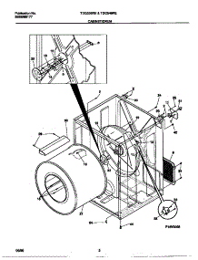02 - Cabinet / Drum parts for Frigidaire Dryer TDG336RED0 from AppliancePartsPros.com