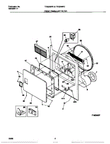 03 - Front Panel / Lint Filter parts for Frigidaire Dryer TDG336RED0 from AppliancePartsPros.com