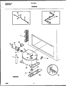 04 - System parts for Frigidaire Freezer TFC13M4AW3 from AppliancePartsPros.com
