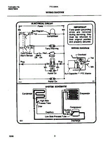 05 - Wiring Diagram parts for Frigidaire Freezer TFC13M4AW3 from AppliancePartsPros.com