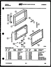 03 - Door Parts parts for Frigidaire Microwave 56-2068-10-01 from AppliancePartsPros.com