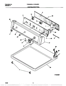 04 - Controls / Top Panel parts for Frigidaire Dryer TDG546RED0 from AppliancePartsPros.com