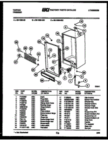 03 - Cabinet Parts parts for Frigidaire Freezer 98-1668-00-00 from AppliancePartsPros.com