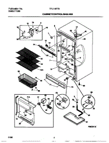 03 - Cabinet / Controls / Shelves parts for Frigidaire Freezer TFU14F7BW2 from AppliancePartsPros.com