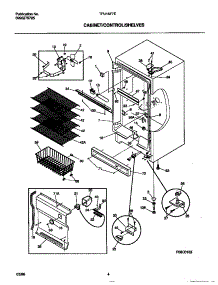 03 - Cabinet / Control / Shelves parts for Frigidaire Freezer TFU16F7EW0 from AppliancePartsPros.com